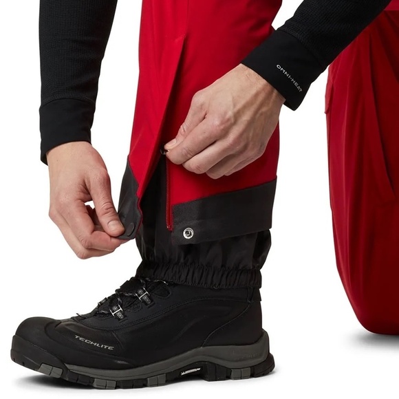 COLUMBIA HERO SKI PANTS MOUNTAIN RED MENS MEDIUM - Picture 4 of 11
